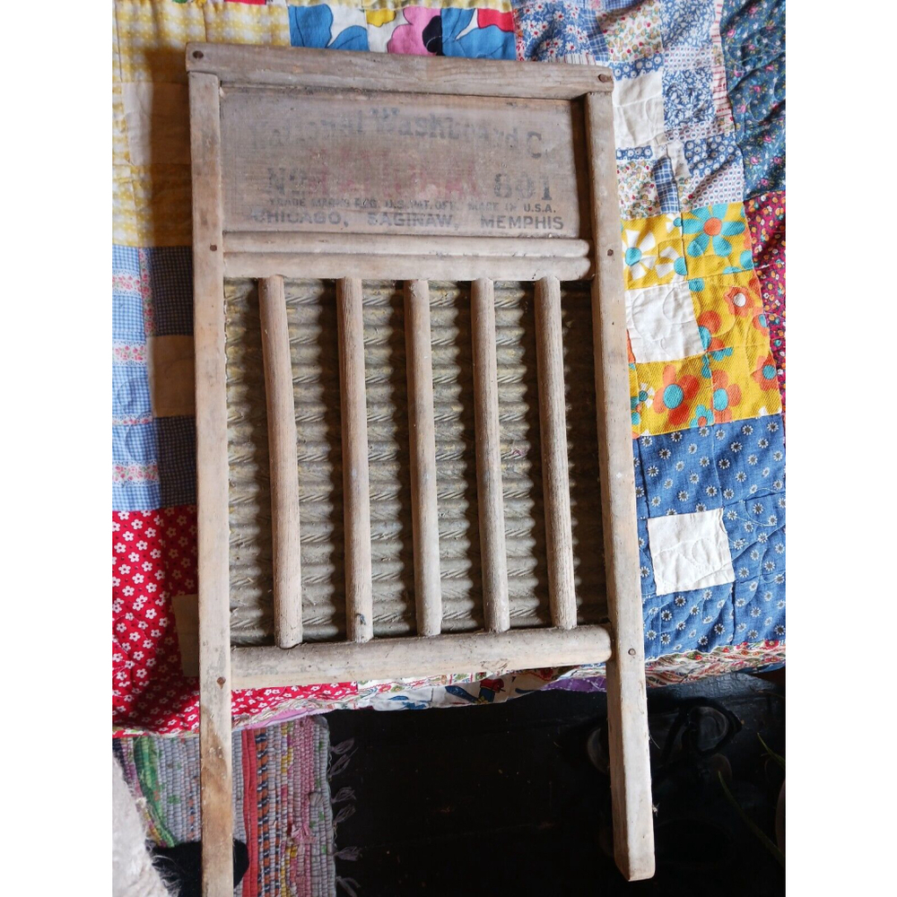 National Washboard Co No 801 Vintage Washboard